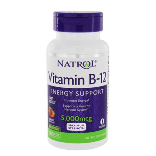 Natrol® Vitamin B12 Fast Dissolve Tablets  Dietary Supplement  5000 mcg  100 Count Hot on Sale