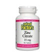 Natural Factors - Zinc Citrate 15 mg. - 90 Tablets Online now