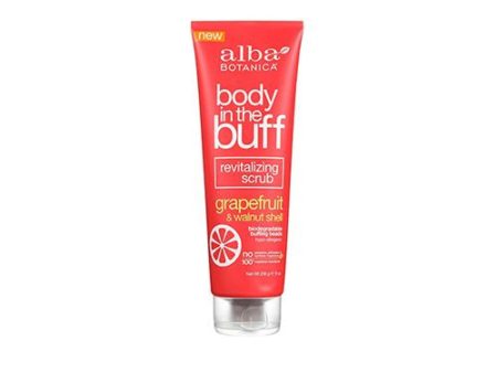 Alba Botanica - Body in the Buff Revitalizing Scrub Grapefruit & Walnut Shell - 9 fl. oz. Supply