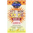 Vitamin Code  RAW D3  50 mcg (2 000 IU)  60 Vegetarian Capsules  Garden of Life Supply