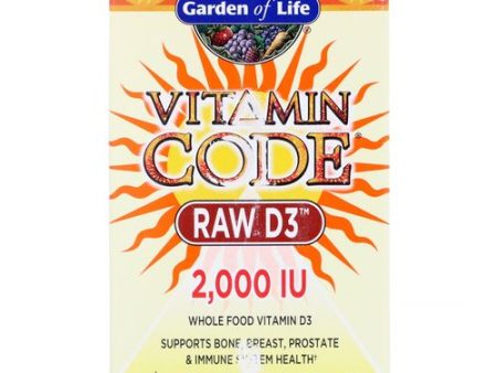 Vitamin Code  RAW D3  50 mcg (2 000 IU)  60 Vegetarian Capsules  Garden of Life Supply