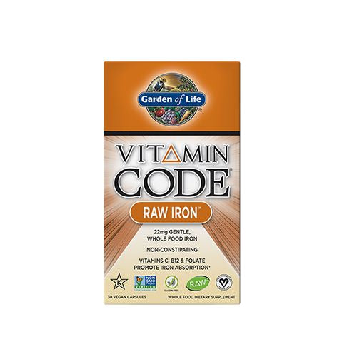 Garden of Life Vitamin Code Iron  30 Capsules Online Sale