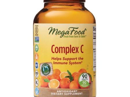 MegaFood  Complex C  Supports a Healthy Immune System  Antioxidant Vitamin C Supplement  Gluten Free  Vegan  90 Tablets (90 Servings) on Sale