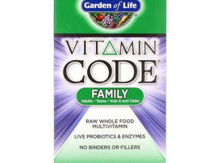 Vitamin Code  Family  Whole Food Multivitamin  120 Vegetarian Capsules  Garden of Life Fashion