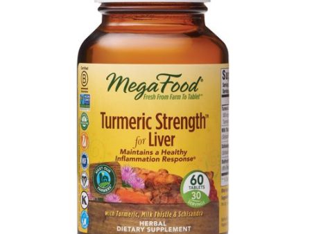 MegaFood  Turmeric Strength for Liver  Maintains a Healthy Inflammation Response  Vitamin and Herbal Dietary Supplement  Gluten Free  Vegan  60 Tablets (30 Servings) Hot on Sale