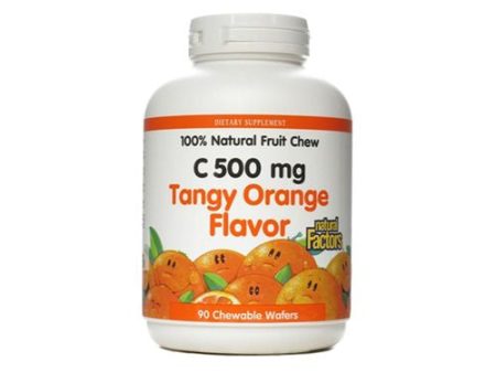 Vit.C 500mg Orang Chw By Natural Factors - 90 Tablets Online Sale