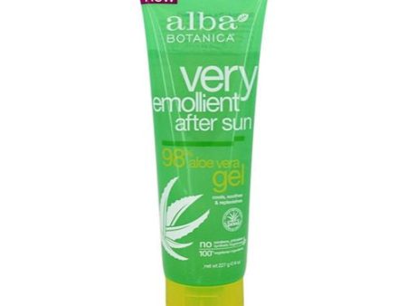 Alba Botanica Cooling 80% Aloe Vera After Sun Gel  8 fl oz For Sale