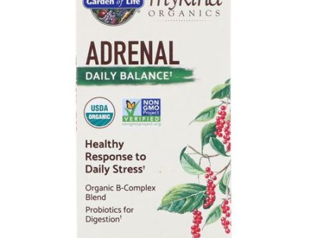 MyKind Organics  Adrenal  Daily Balance  120 Vegan Tablets  Garden of Life Supply