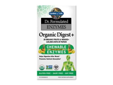 Garden of Life Dr. Formulated Enzymes Organic Digest + 90 Chewable Tablet For Cheap