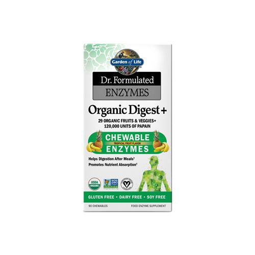 Garden of Life Dr. Formulated Enzymes Organic Digest + 90 Chewable Tablet For Cheap