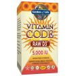 Garden of Life Vitamin Code Raw D3 5000 IU  60 Capsules Hot on Sale