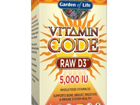 Garden of Life Vitamin Code Raw D3 5000 IU  60 Capsules Hot on Sale