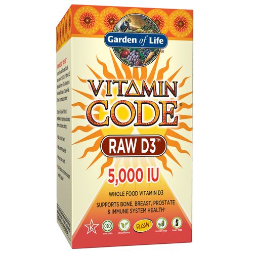 Garden of Life Vitamin Code Raw D3 5000 IU  60 Capsules Hot on Sale