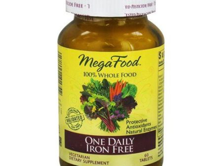 MegaFood  One Daily Iron Free  Supports Optimal Health and Wellbeing  Multivitamin and Mineral Supplement  Gluten Free  Vegetarian  60 Tablets (60 Servings) Online Sale