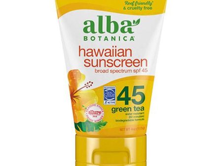 AL0082706 Alba Botanica HW Sunscreen Green Tea SPF45   LOTION Fashion