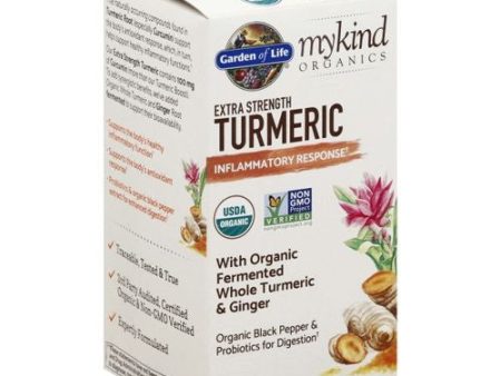 MyKind Organics  Extra Strength Turmeric  Inflammatory Response  120 Vegan Tablets  Garden of Life For Discount