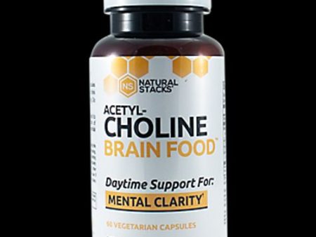 Acetyl-Choline Brain Food  60 Vegetarian Capsules  Natural Stacks Cheap