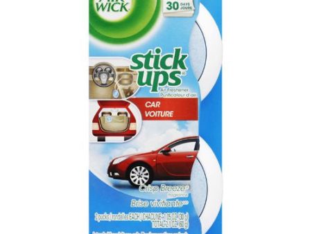 Air Wick Stick Ups Car Air Freshener  Crisp Breeze  2 Count Cheap