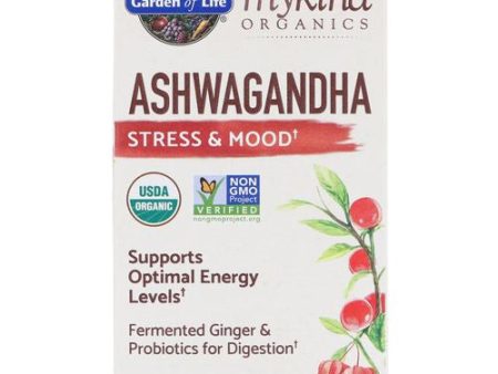 MyKind Organics  Ashwagandha  Stress & Mood  60 Vegan Tablets  Garden of Life Discount