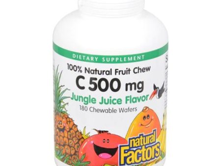 Natural Factors - Vitamin C Jungle Juice Chewable 500mg - 180 Tablet Fashion