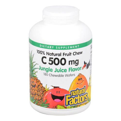 Natural Factors - Vitamin C Jungle Juice Chewable 500mg - 180 Tablet Fashion