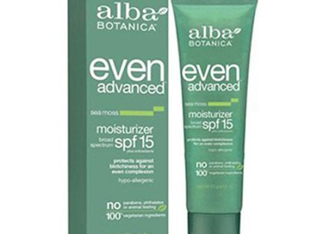 Alba Botanica Even Advanced Moisturizer SPF15   LOTION on Sale