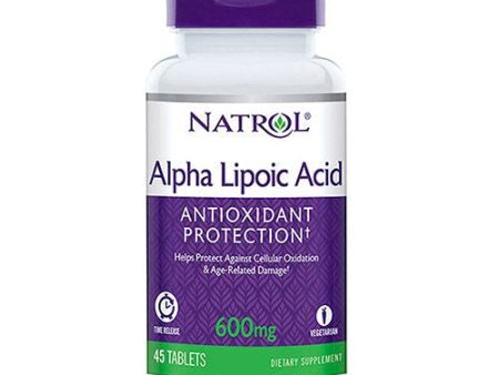 Natrol - Alpha Lipoic Acid Antioxidant Protection 600 mg. - 45 Tablets Discount