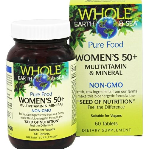 Natural Factors Pure Food Women s 50+ Multivitamin & Mineral 60 Tabs Cheap