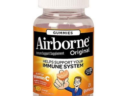 Airborne Assorted Fruit Flavored Gummies  21 count - 750mg of Vitamin C and Minerals & Herbs Immune Support (Packaging May Vary) on Sale