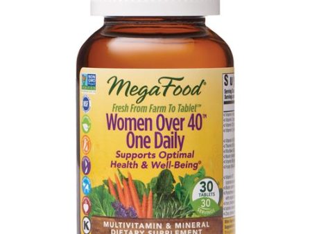 MegaFood  Women Over 40 One Daily  Daily Multivitamin and Mineral Dietary Supplement with Vitamins C  D  Folate  Biotin and Iron  Non-GMO  Vegetarian  30 Tablets (30 Servings) Discount