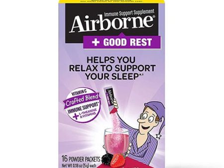 Airborne Good Rest Very Berry Powder Immune Support Supplement (16 count) Sale