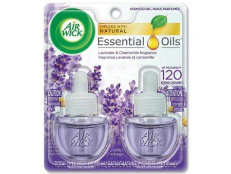 Air Wick Plug in Scented Oil Refill  2 ct  Lavender and Chamomile  Air Freshener  Essential Oils Fashion