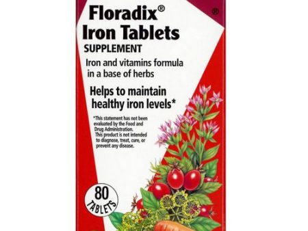 Salus-Haus Floradix Iron Tablets  10mg  80 Ct on Sale