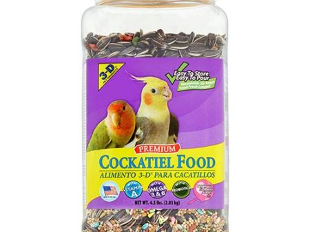 3-D Pet Products Premium Cockatiel Bird Food  Seeds  4.5 lb. Jar Cheap