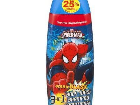 Marvel Ultimate Spiderman Berry Blast 3 in 1 Body Wash Shampoo & Conditioner  20 Fl Oz Online now