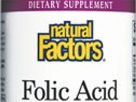 Natural Factors - Folic Acid 1000 mcg. - 90 Tablets Supply