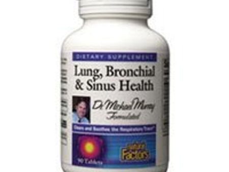 Lung  Bronchial & Sinus Health by Natural Factors  Natural Supplement for Respiratory Health and Easy Breathing  90 Tablets For Sale