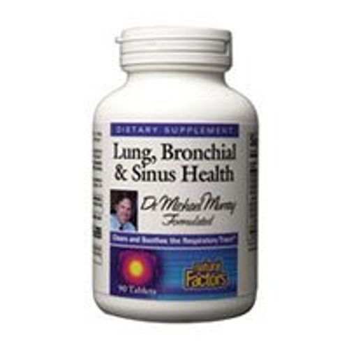 Lung  Bronchial & Sinus Health by Natural Factors  Natural Supplement for Respiratory Health and Easy Breathing  90 Tablets For Sale