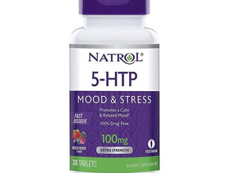 Natrol 5-HTP 100mg Fast Dissolve Tablets  30 Ct Hot on Sale