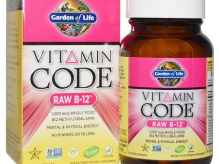 Garden of Life Vitamin Code Raw B-12  30 Vegan Capsules Online Hot Sale