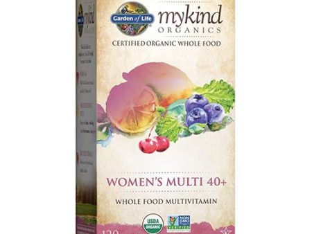 Garden of Life mykind Organics Women s 40+ Multi  120 Tablets Supply