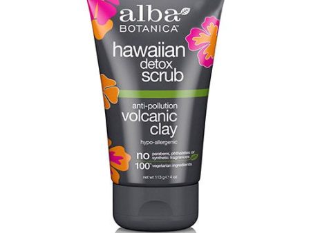 Alba Botanica Anti-Pollution Volcanic Clay Hawaiian Detox Scrub  4 oz Supply