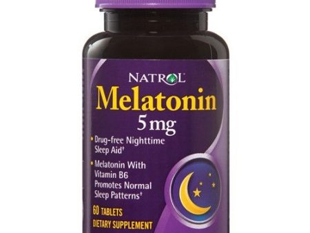 Natrol Melatonin 5 mg Tablets  60 Ct Fashion