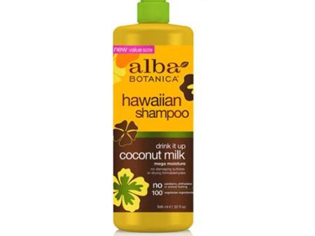 Alba Botanica Drink It Up Hawaiian Shampoo with Coconut Milk  32 fl oz. Sale