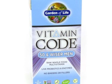 Garden of Life - Vitamin Code RAW 50 & Wiser Men s Multi Formula - 120 Vegetarian Capsules Sale