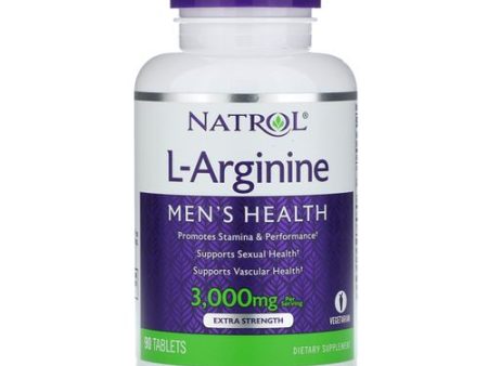 Natrol L-Arginine Tablets  3000 Mg  90 Ct For Cheap