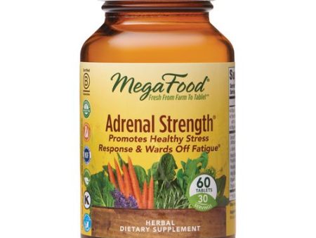 MegaFood  Adrenal Strength  Supports a Healthy Stress Response  Herbal Supplement  Gluten Free  Vegetarian  60 Tablets (30 Servings) Online Hot Sale