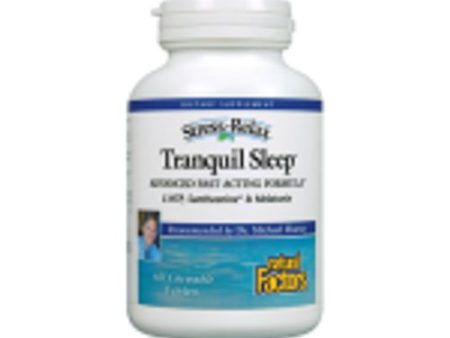 Stress-Relax Chewable Tranquil Sleep by Natural Factors  Tropical Fruit Flavor  60 Tablets For Discount