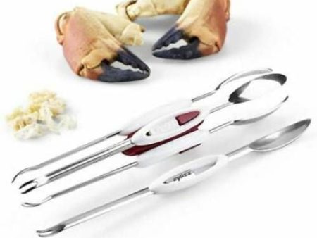 Zyliss 4 Piece Seafood Pick & Fork Set with Storage Container  Stainless Steel Online