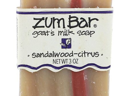 Zum Bar Goat s Milk Soap - Sandalwood-Citrus - 3 oz (3 Pack) Sale